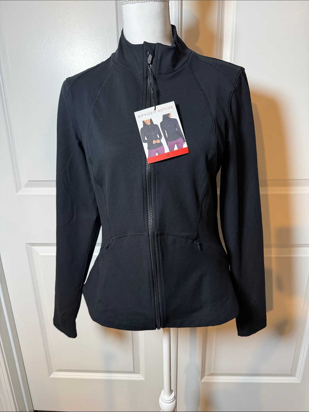 Spyder Women's Black Full-Zip Utility Jacket